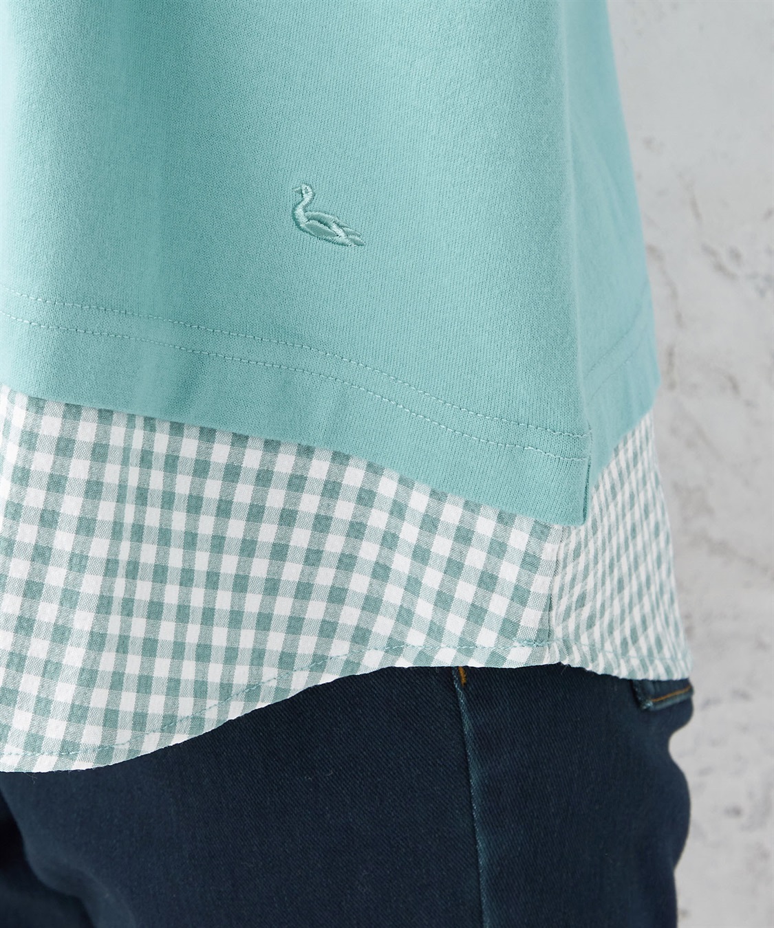 DECOY ギンガムチェックドッキングプルオーバー_sub_5