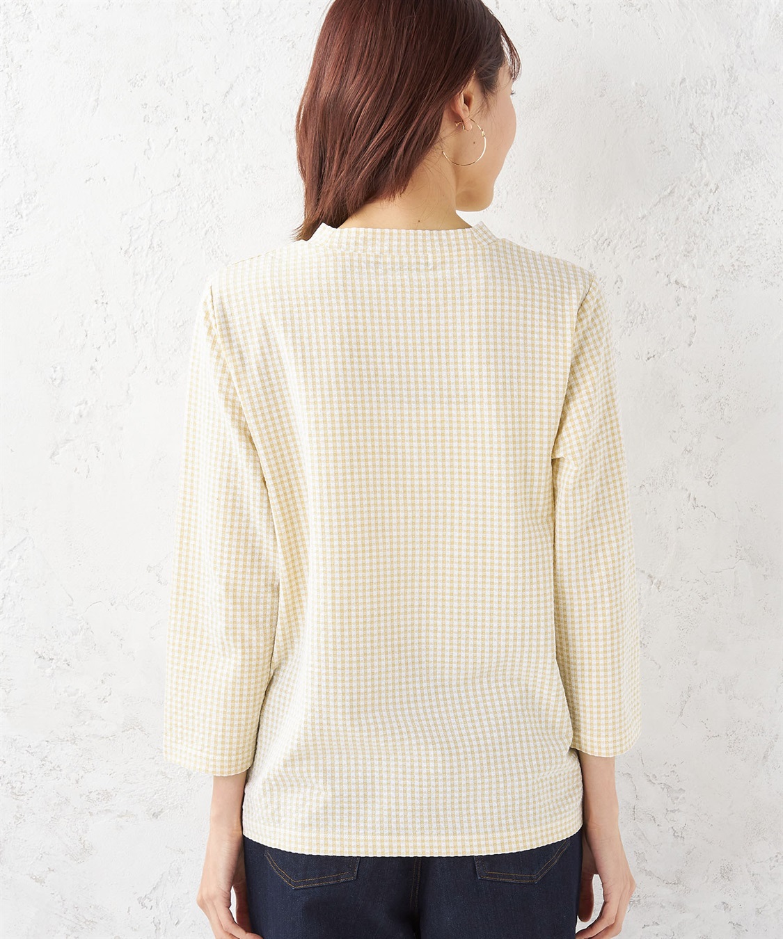 DECOY ギンガムサッカーハイネックプルオーバー_sub_3