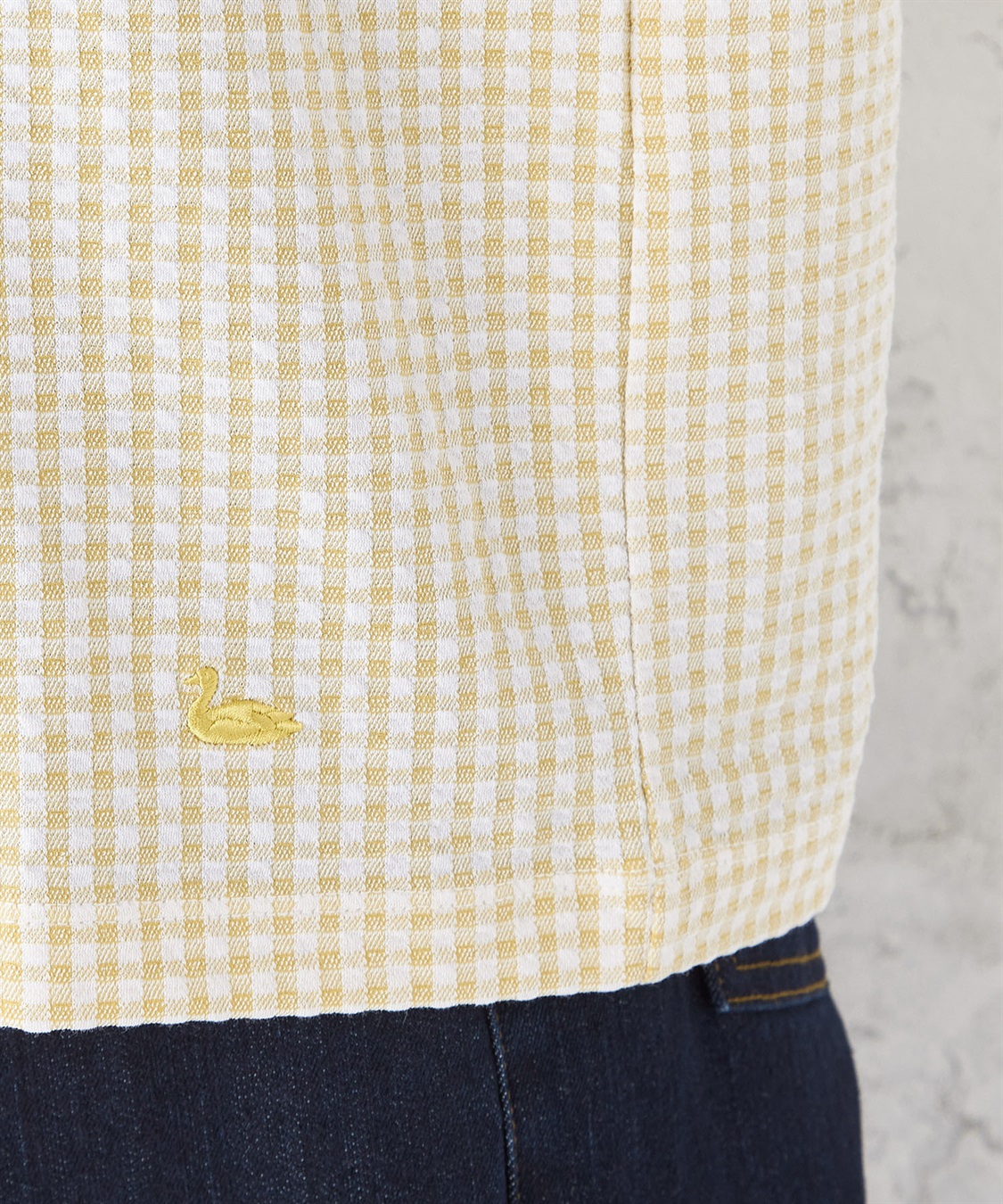 DECOY ギンガムサッカーハイネックプルオーバー_sub_6