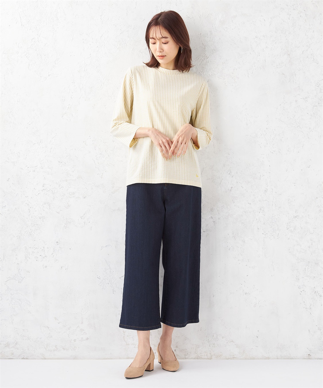 DECOY ギンガムサッカーハイネックプルオーバー_sub_8