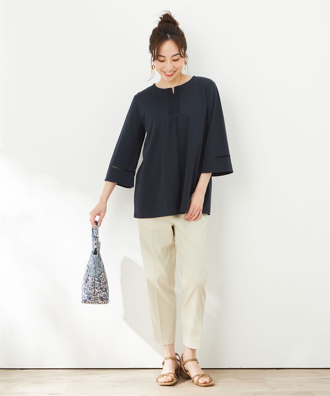 DECOY 【接触冷感】【UV対策】ひやさらコットンキーネックチュニック_sub_7