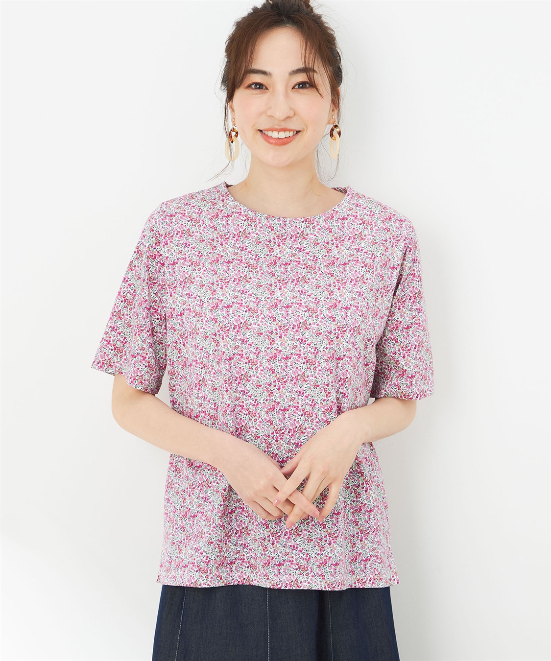 DECOY リバティプリントプルオーバー_sub_1