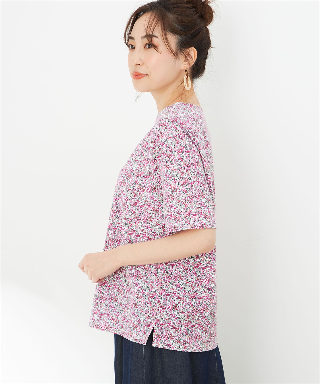 DECOY リバティプリントプルオーバー_sub_2