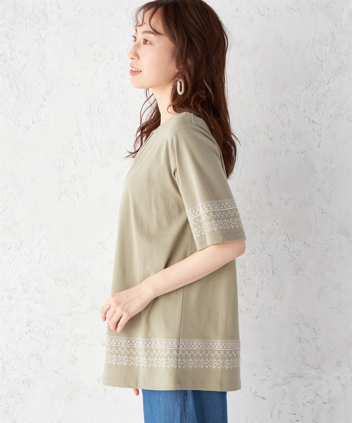 DECOY 【接触冷感】ひやさら刺繍チュニック_sub_2