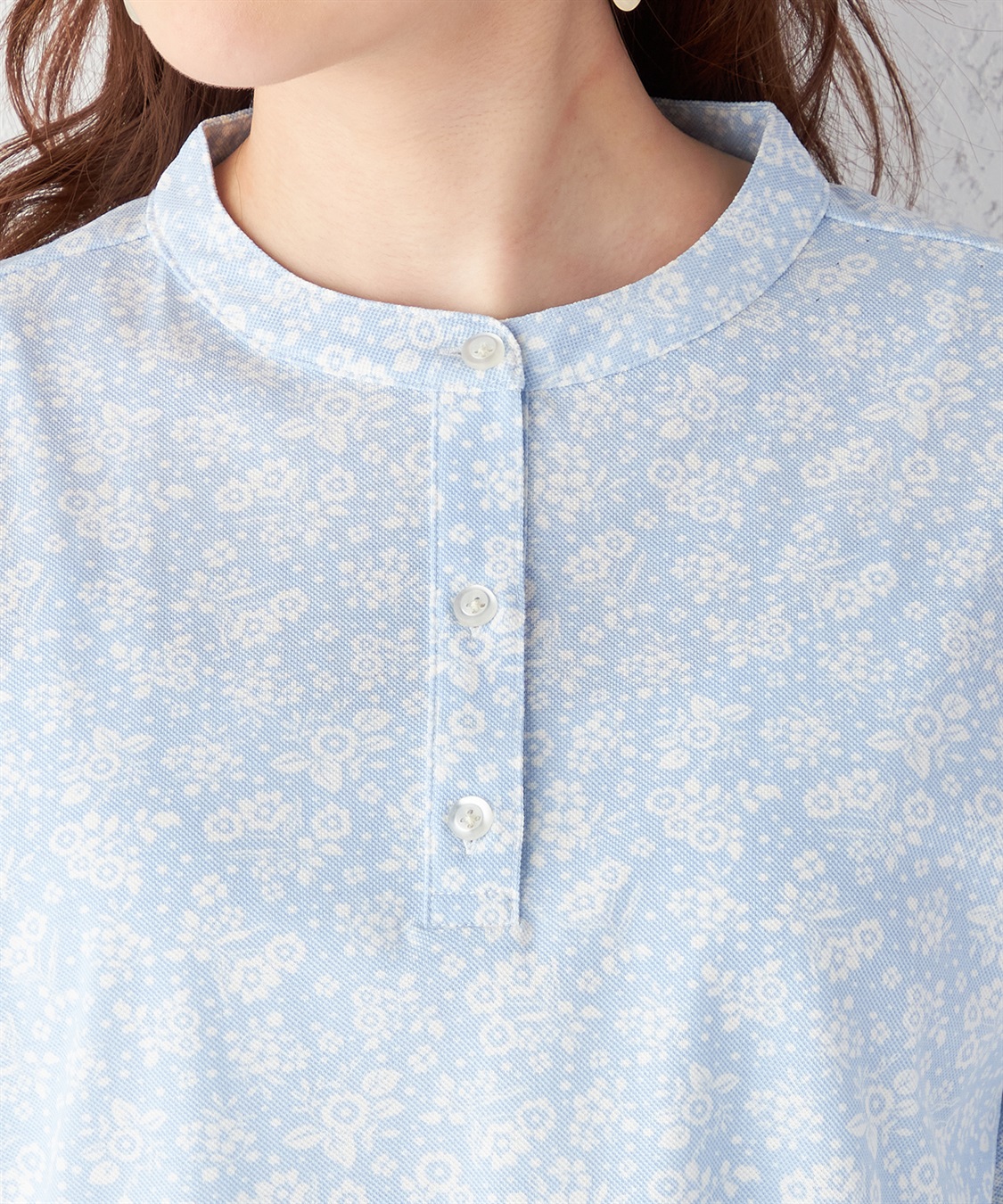 DECOY 【接触冷感】ひやさらカノコプリントポロシャツ_sub_3