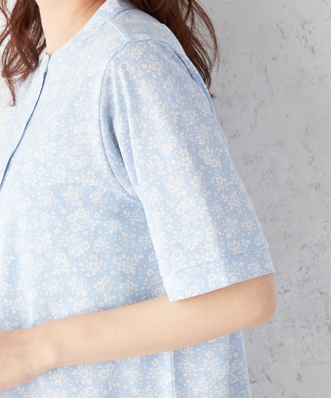 DECOY 【接触冷感】ひやさらカノコプリントポロシャツ_sub_4