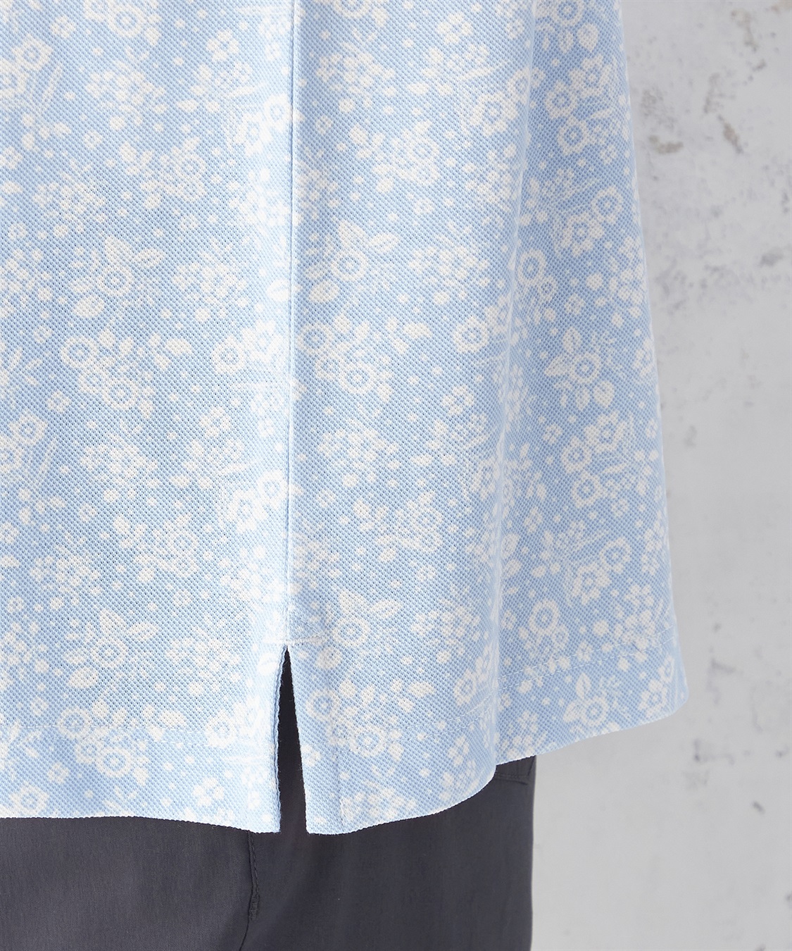 DECOY 【接触冷感】ひやさらカノコプリントポロシャツ_sub_5