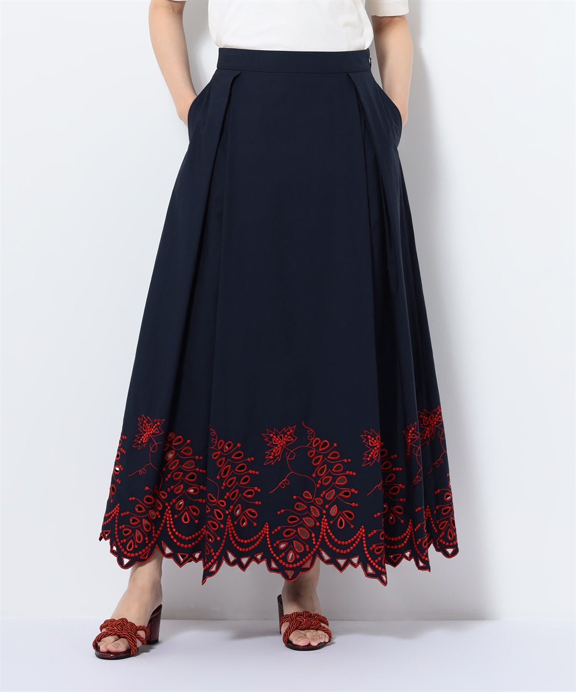 49AV. junko shimada☆刺繍スカート TRESS刺繍スカート 49AV JUNKO SHIMADA｜クロスプラス公式通販サイト