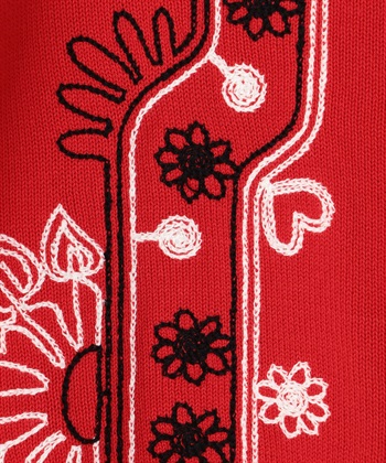 バンダナ刺繍ニットカーディガン 49AV.junko shimada｜クロスプラス