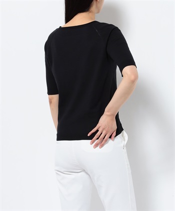 49av ジュンコシマダ　半袖ニットセットアップ ボトルネック半袖ニット 49AV JUNKO SHIMADA｜クロスプラス公式