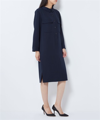 フラップポケット付きワンピース 49AV.junko shimada｜クロスプラス