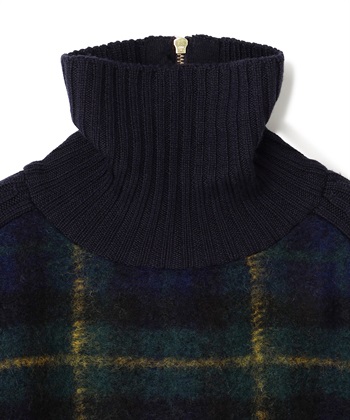 49AV.junko shimada 【WEB限定】チェック柄ウール混ワンピース_subthumb_2