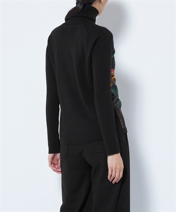 49AV.junko shimada 【WEB限定】キジ＆シャンピニオン柄タートルニット_subthumb_5