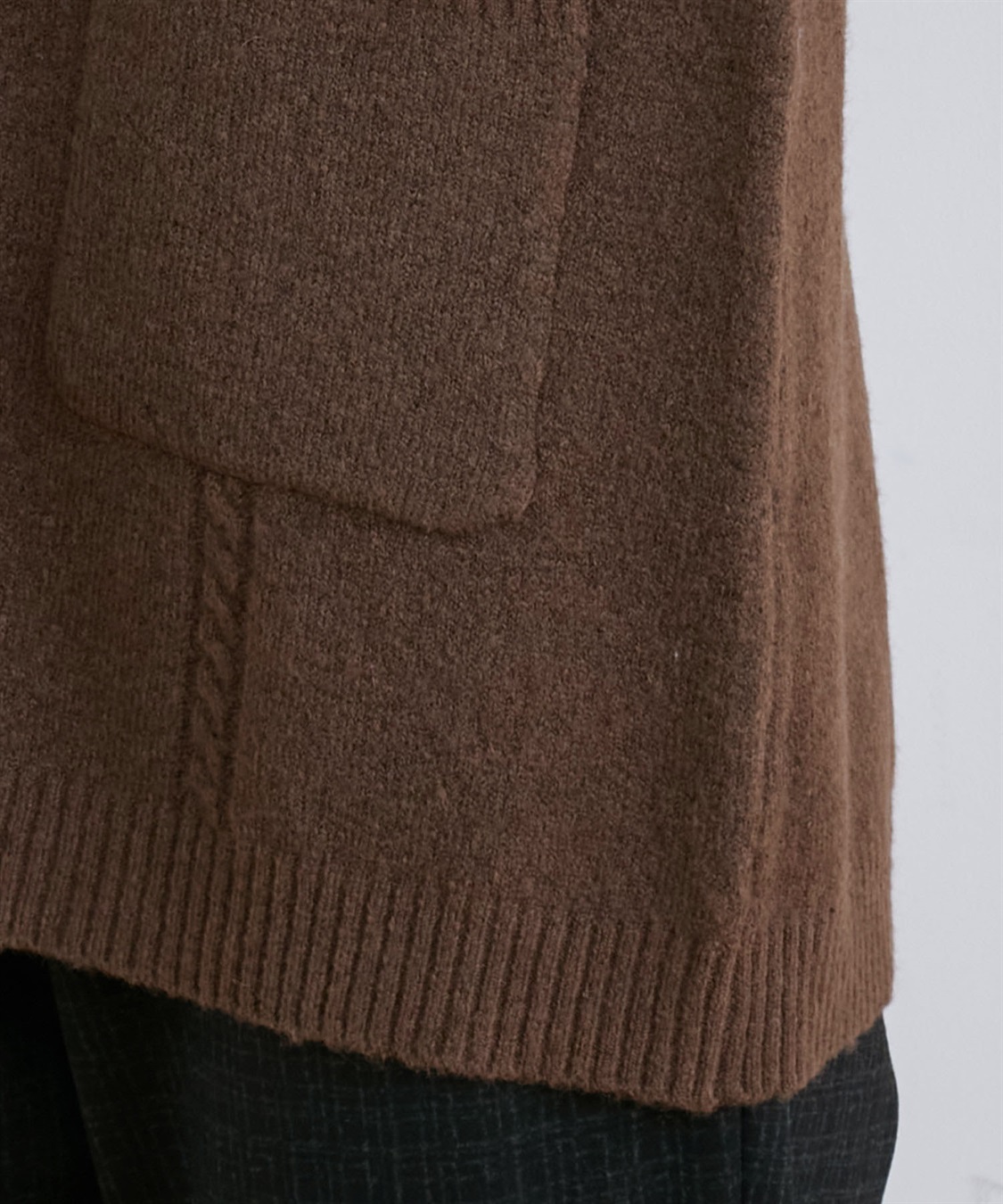 DECOY ハンドウォッシャブルケーブル編みニットチュニック_sub_7