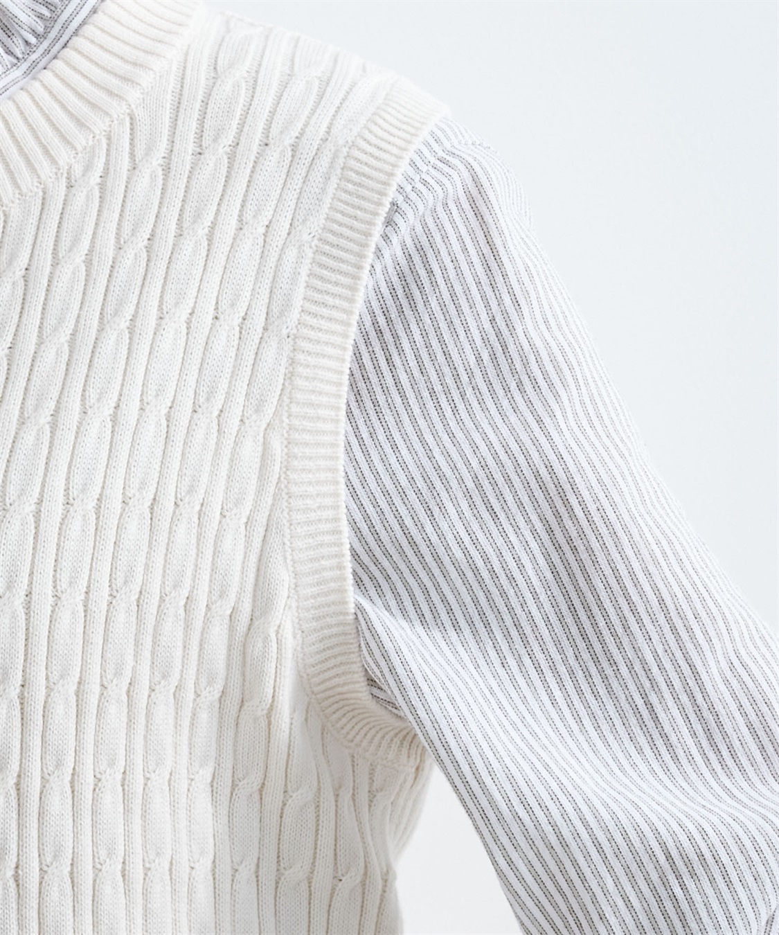 DECOY ケーブル編みニットベスト_sub_6