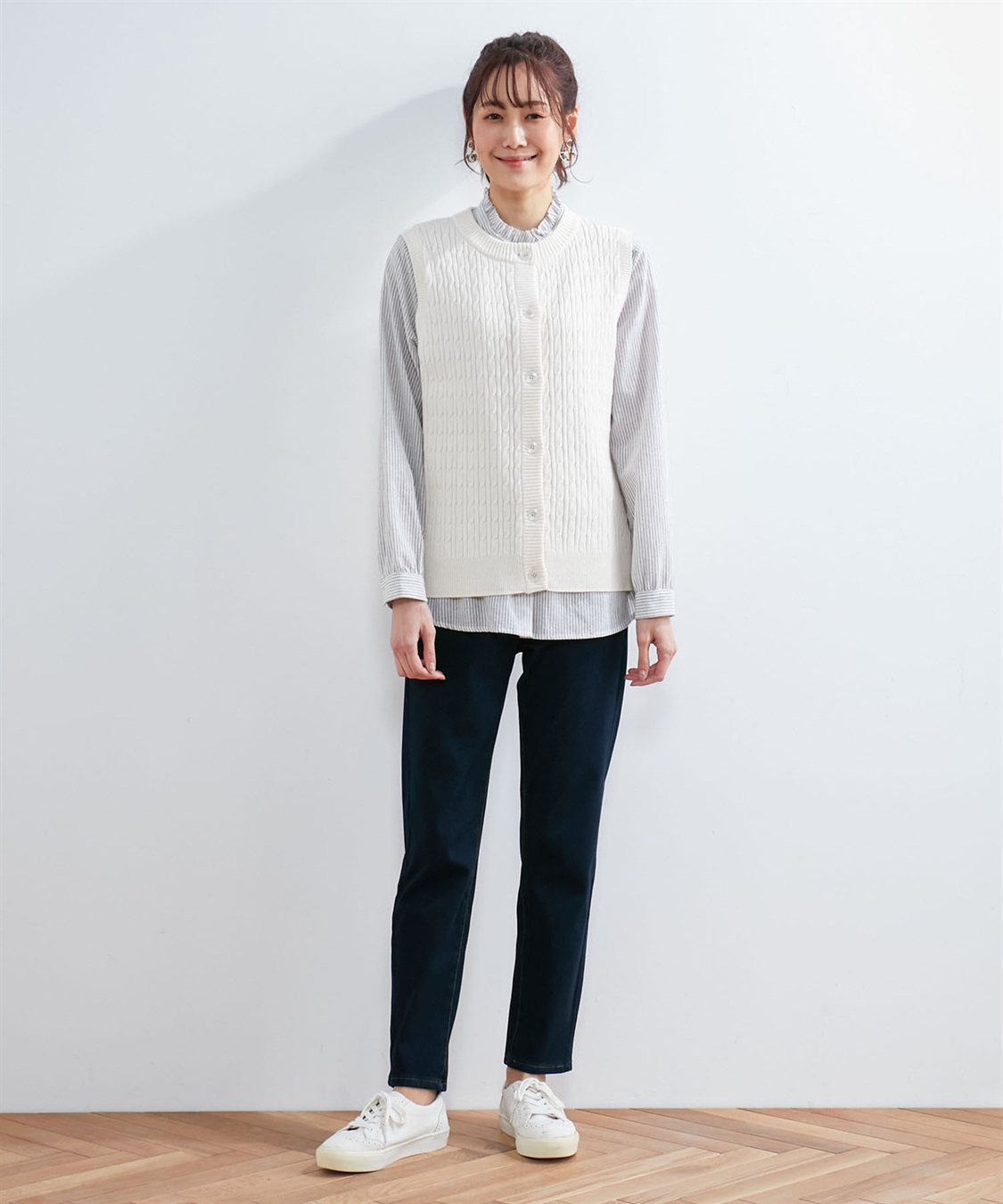 DECOY ケーブル編みニットベスト_sub_9