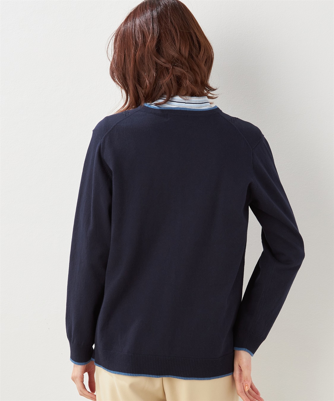 DECOY 配色トリムニットカーディガン_sub_2