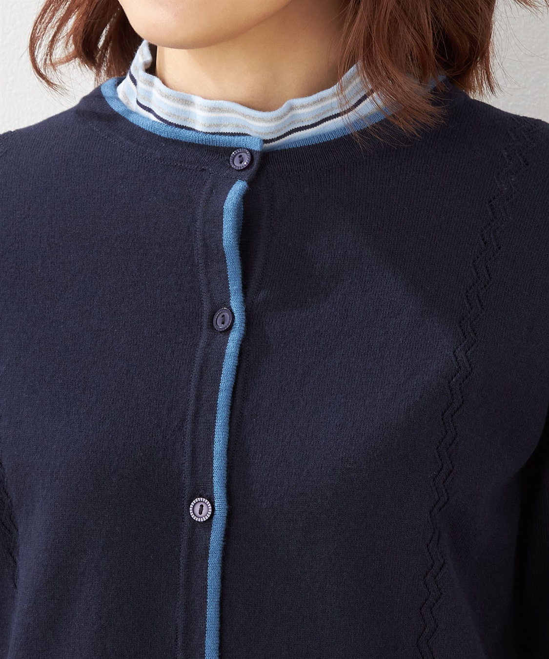 DECOY 配色トリムニットカーディガン_sub_3