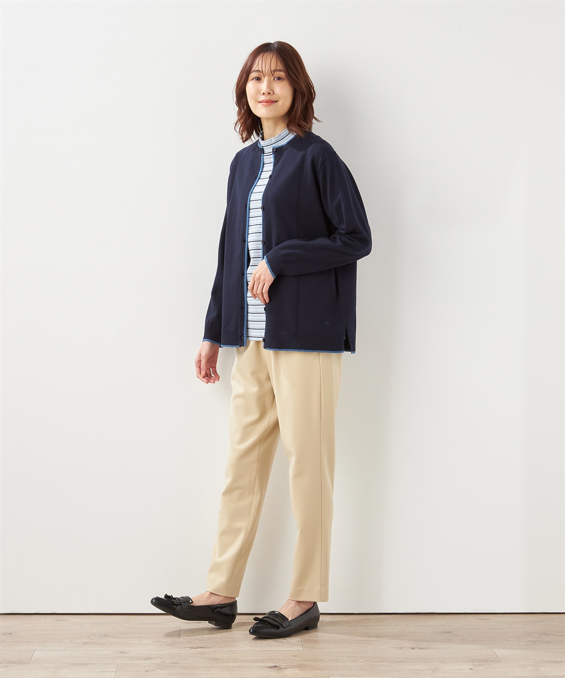 DECOY 配色トリムニットカーディガン_sub_7