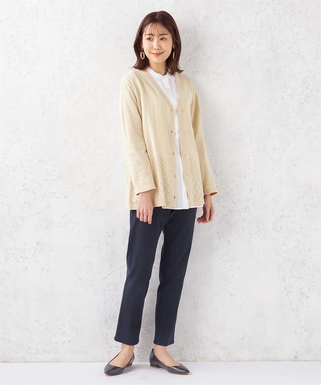 DECOY リネンブランドカーディガン_sub_10