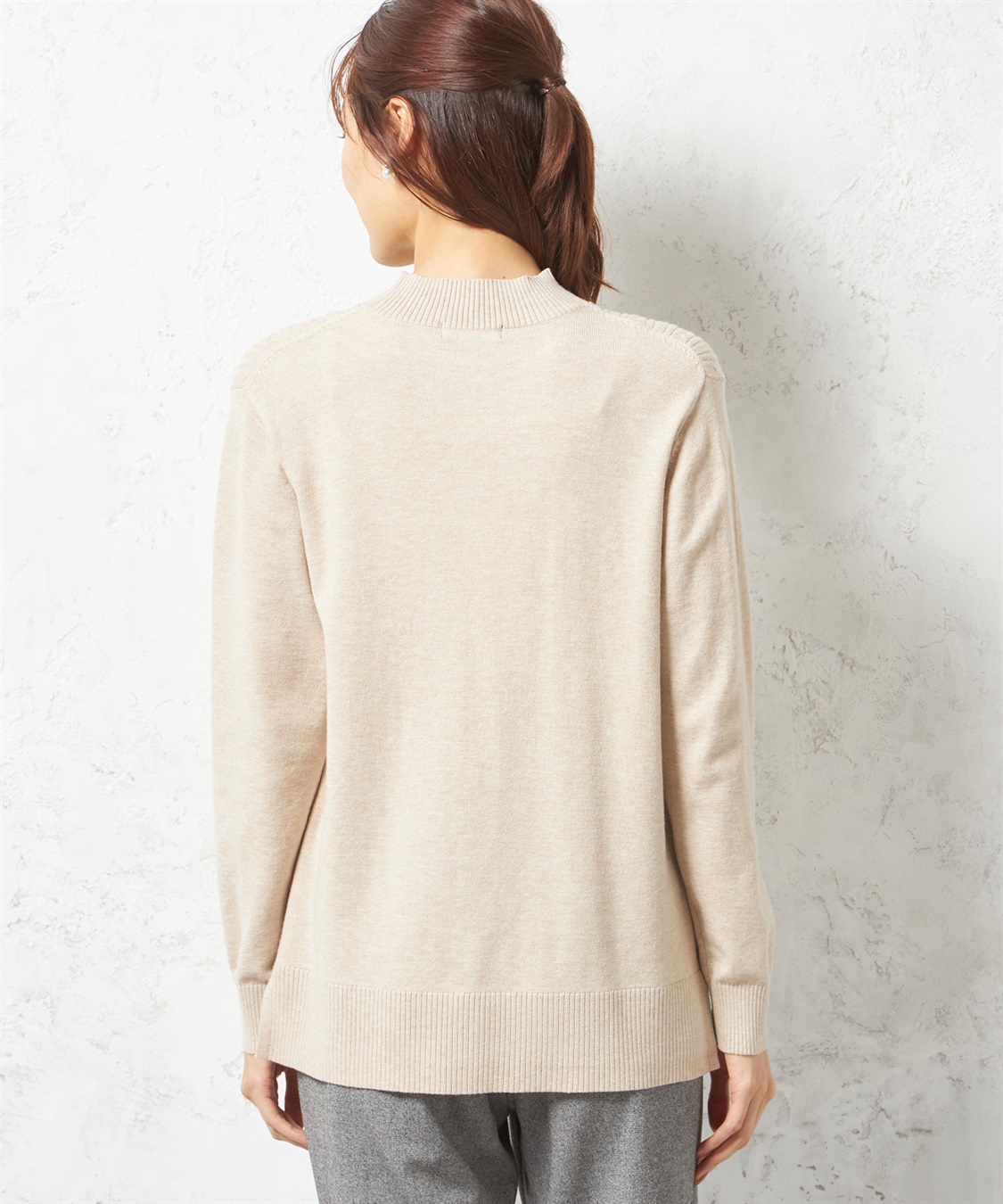 DECOY ハイネックケーブルニットプルオーバー_sub_2