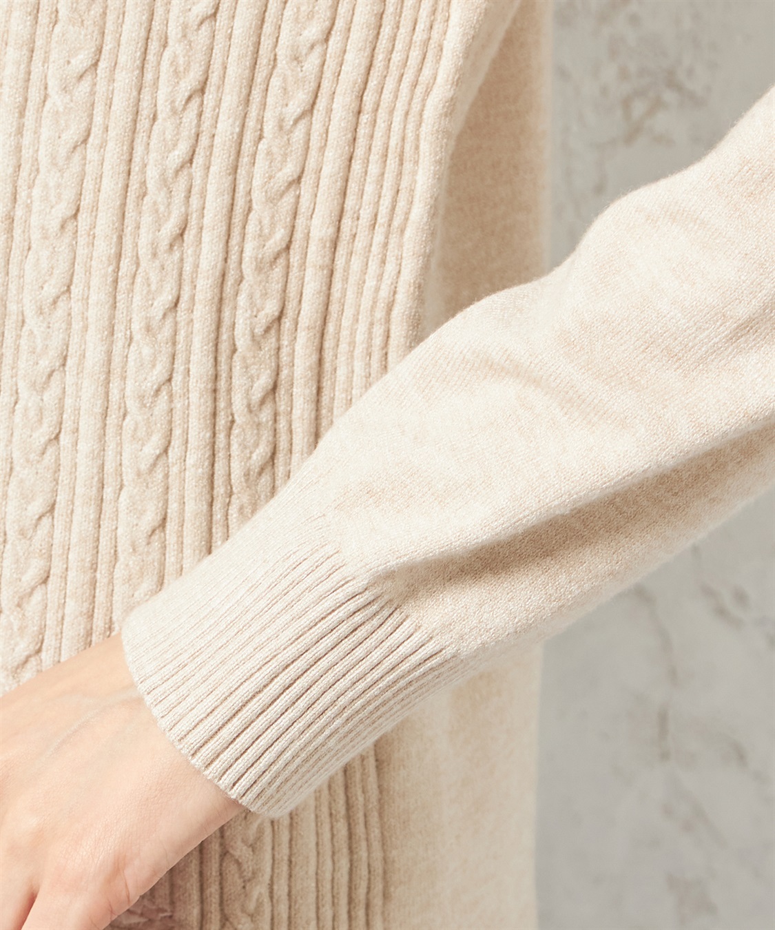 DECOY ハイネックケーブルニットプルオーバー_sub_4