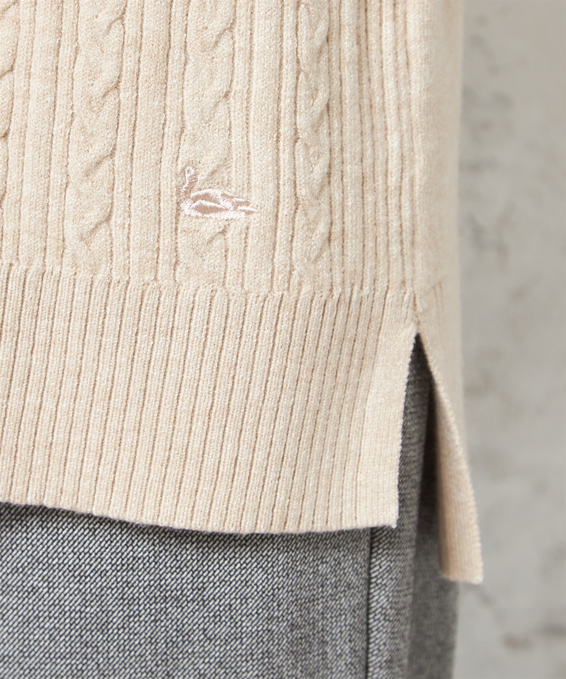 DECOY ハイネックケーブルニットプルオーバー_sub_5