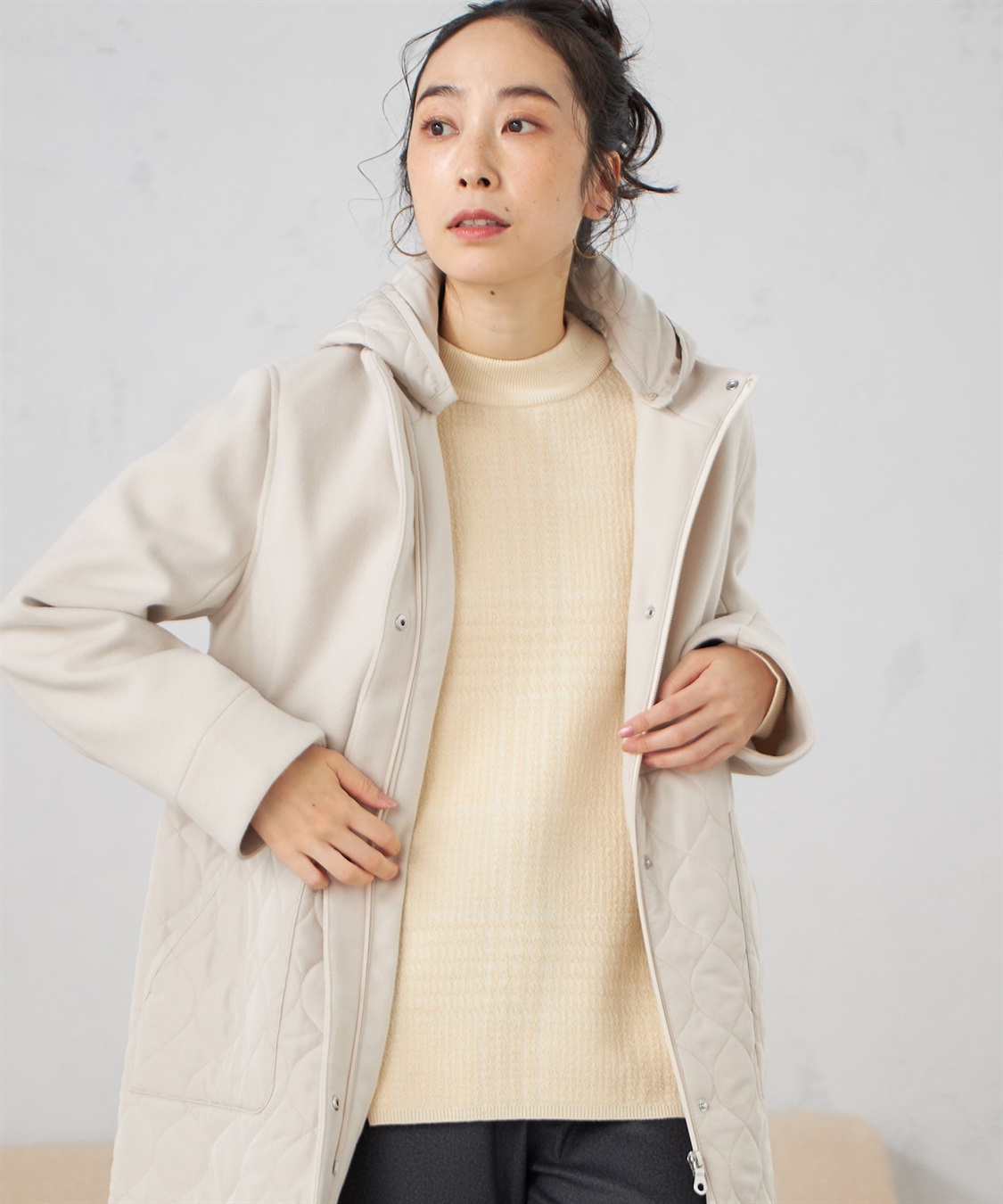 ジャガードニットコート♡ Kastane】ニットジャガードコート | OUTLET