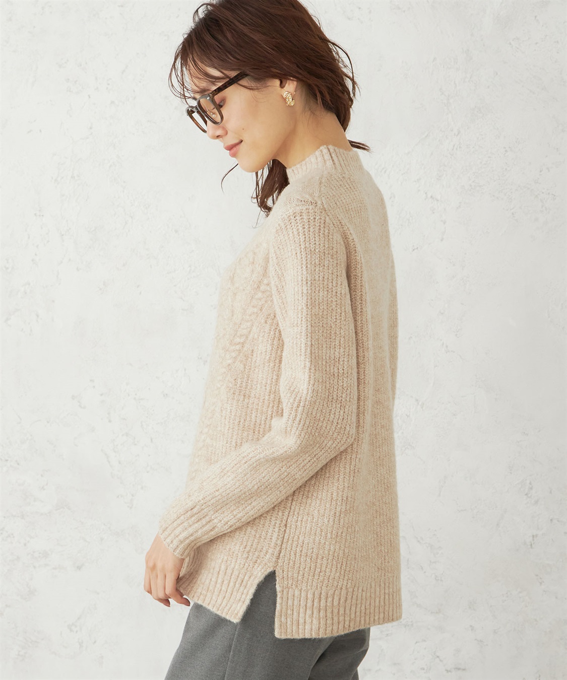 DECOY ケーブルニットプルオーバー_sub_2