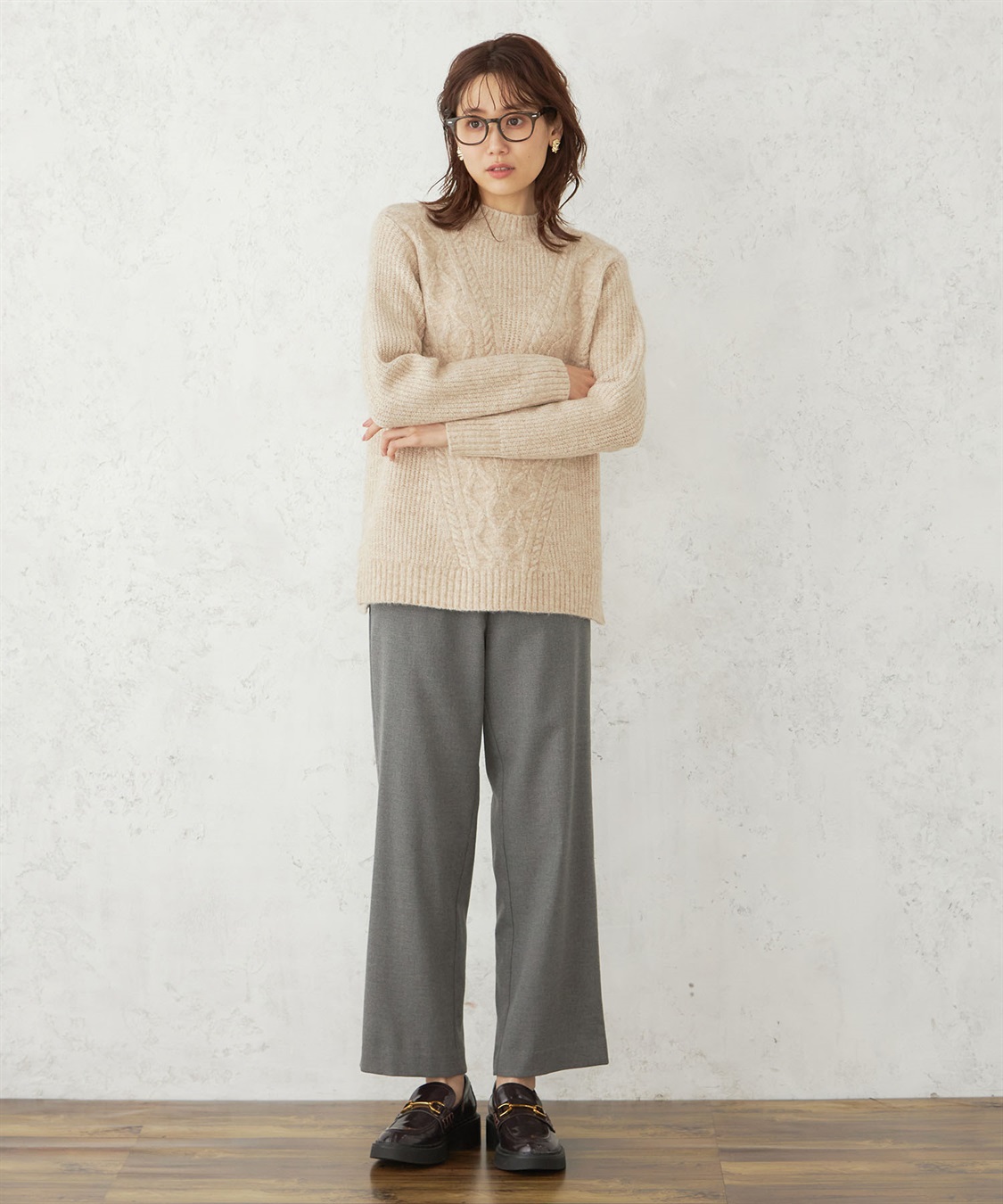 DECOY ケーブルニットプルオーバー_sub_8