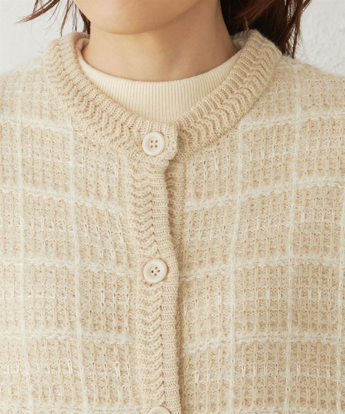 DECOY ツイードニットベスト_sub_4