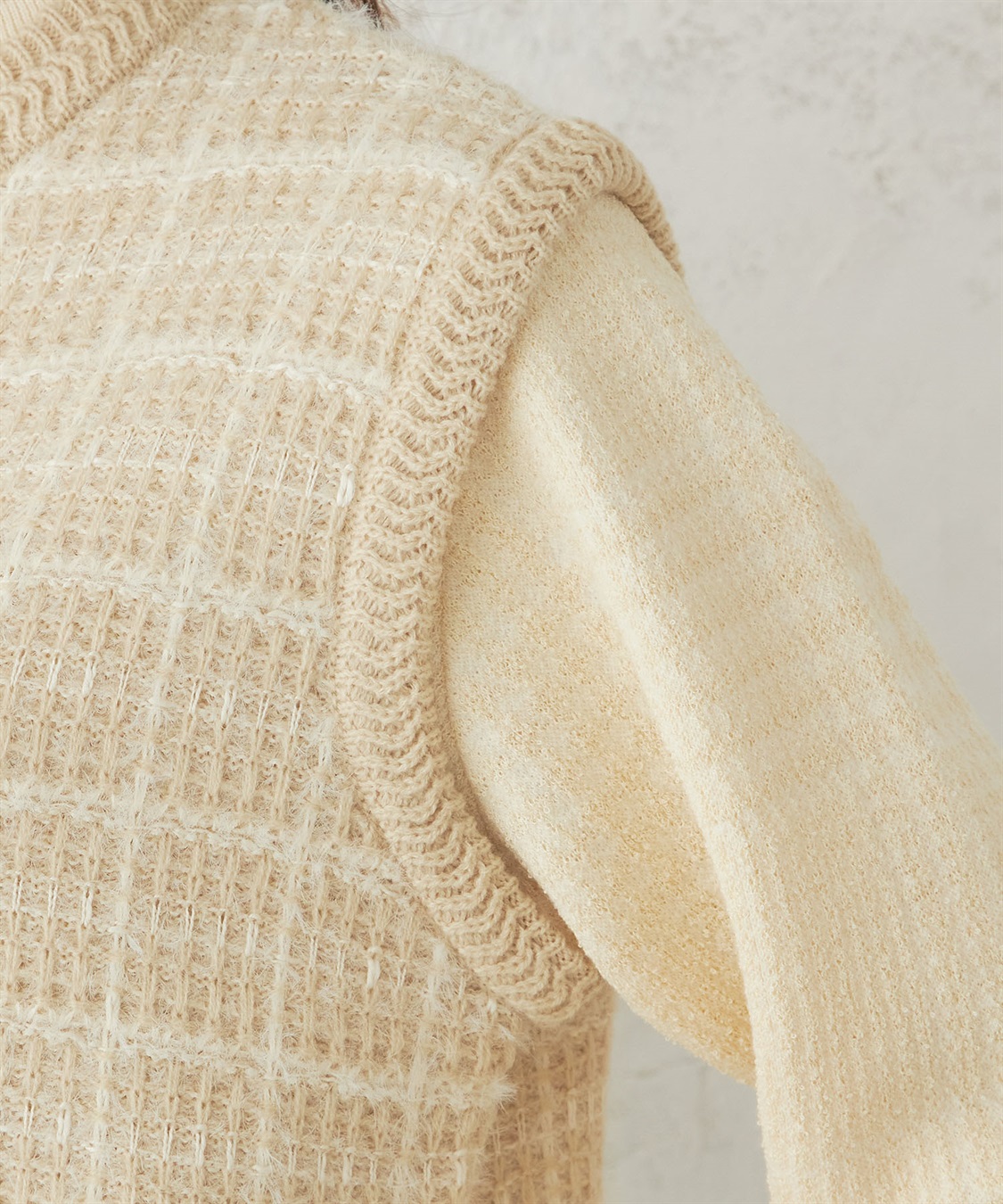 DECOY ツイードニットベスト_sub_5