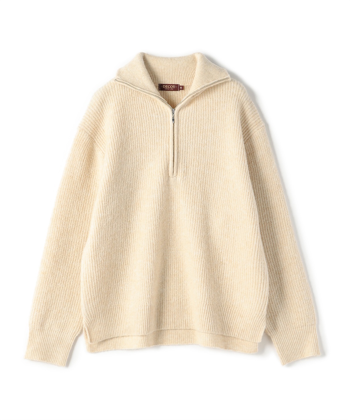 DECOY ハーフジップニットプルオーバー_sub_2