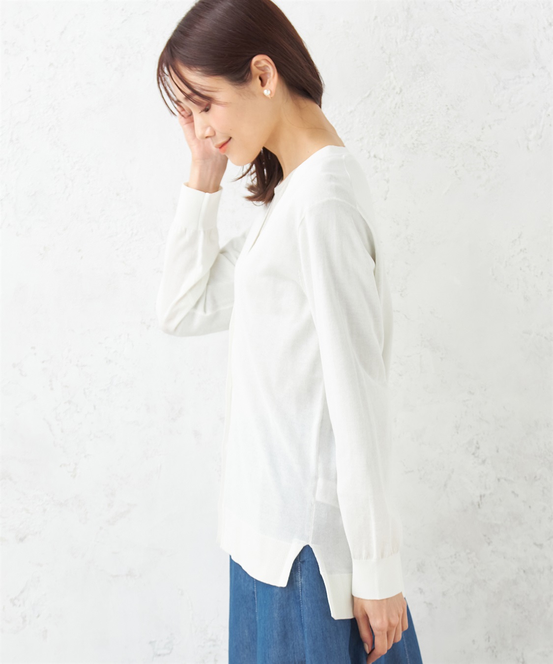 DECOY Vネックニットカーディガン_sub_1