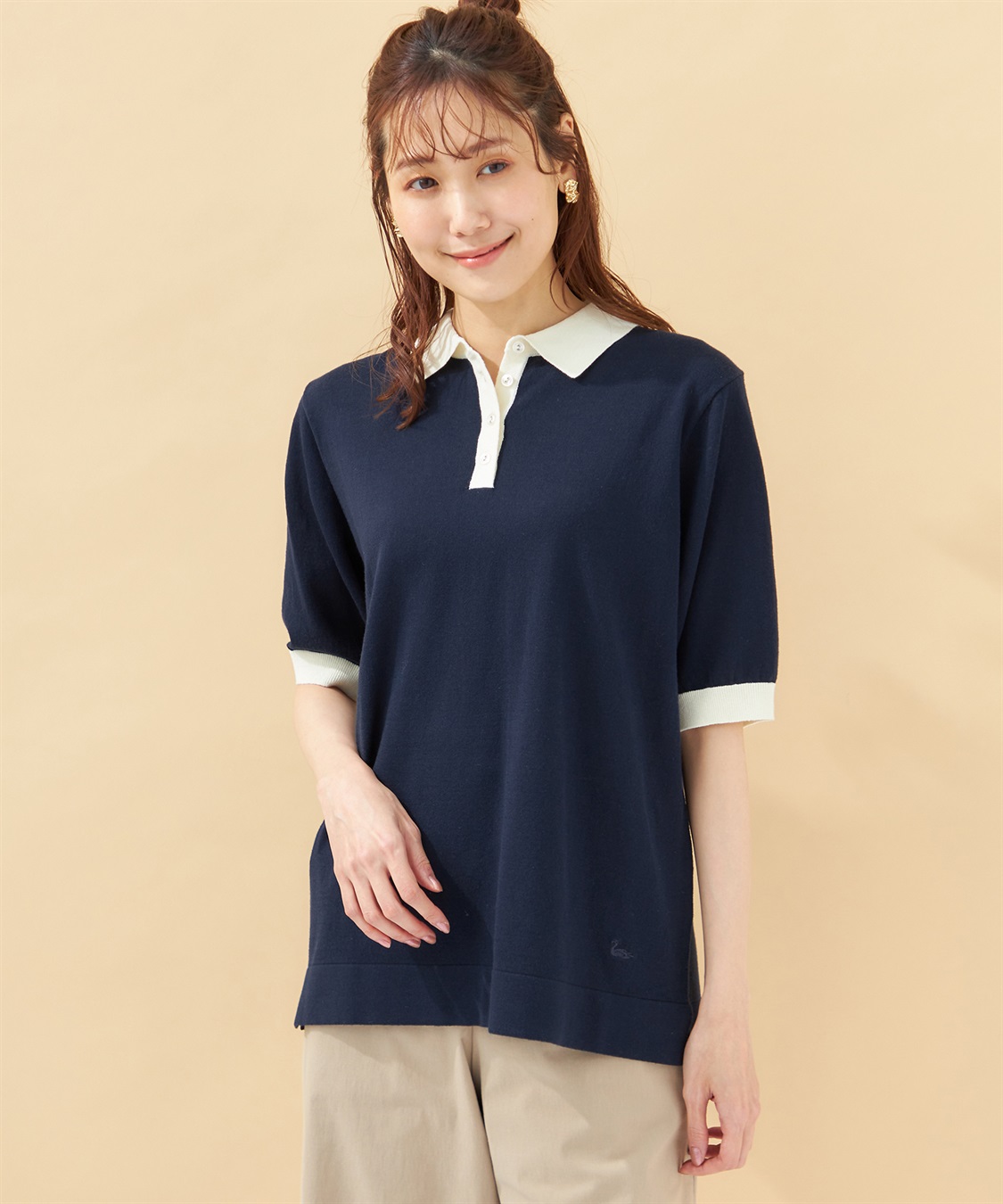 DECOY ニットポロシャツ_sub_1