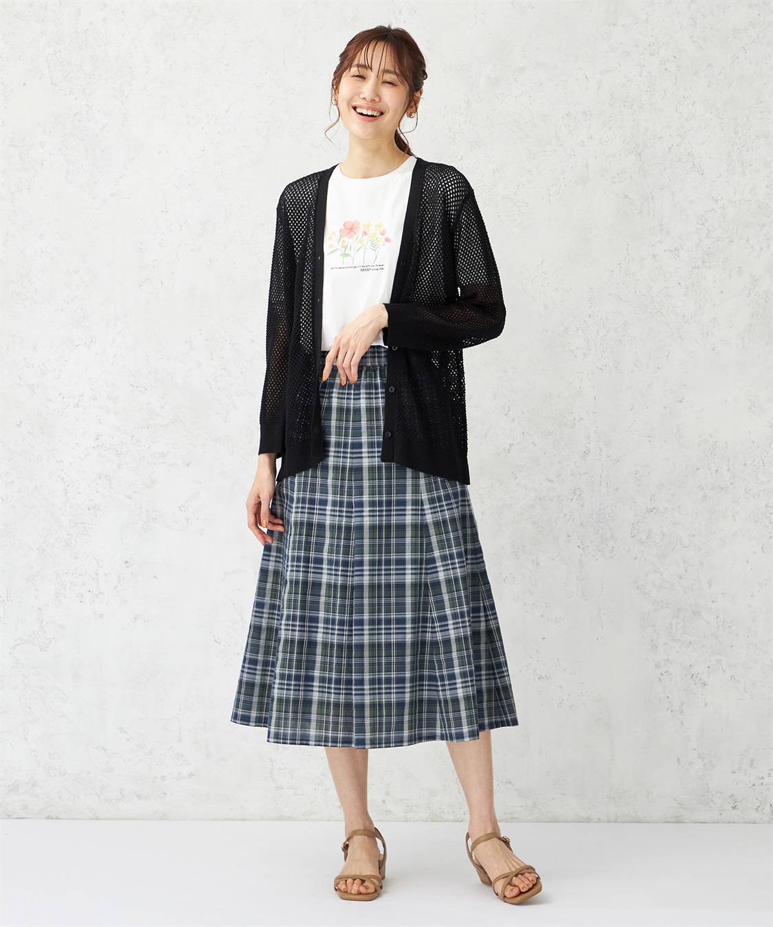DIESEL (ディーゼル) コットン プリント ニットカーディガン