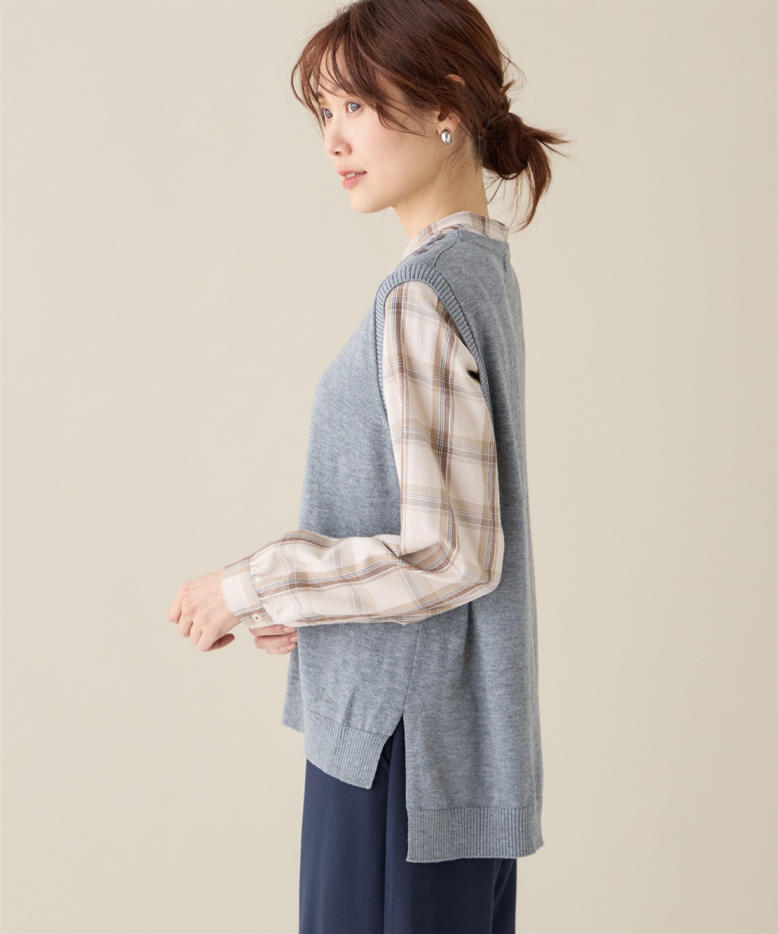 DECOY ラウンドヘムニットベスト_sub_2