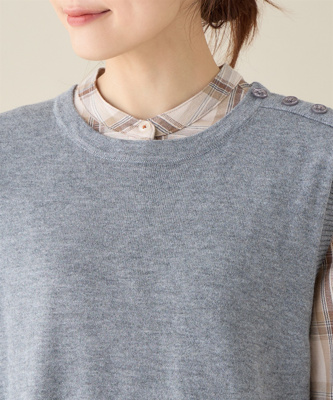 DECOY ラウンドヘムニットベスト_sub_4