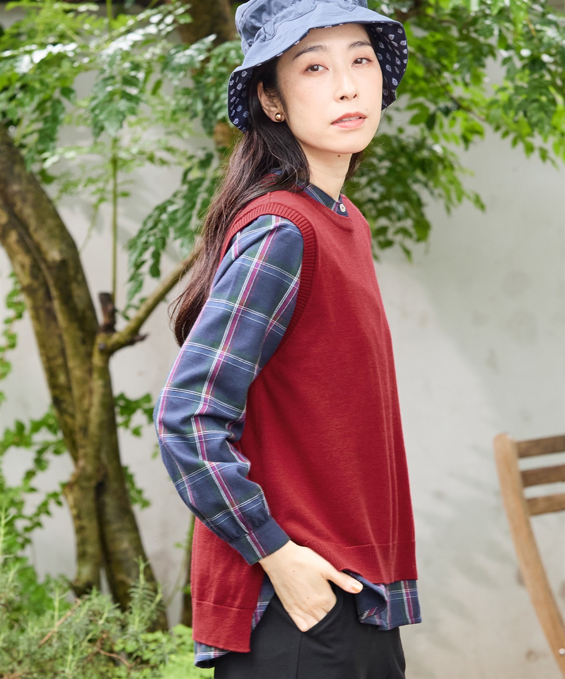 DECOY ラウンドヘムニットベスト_sub_20