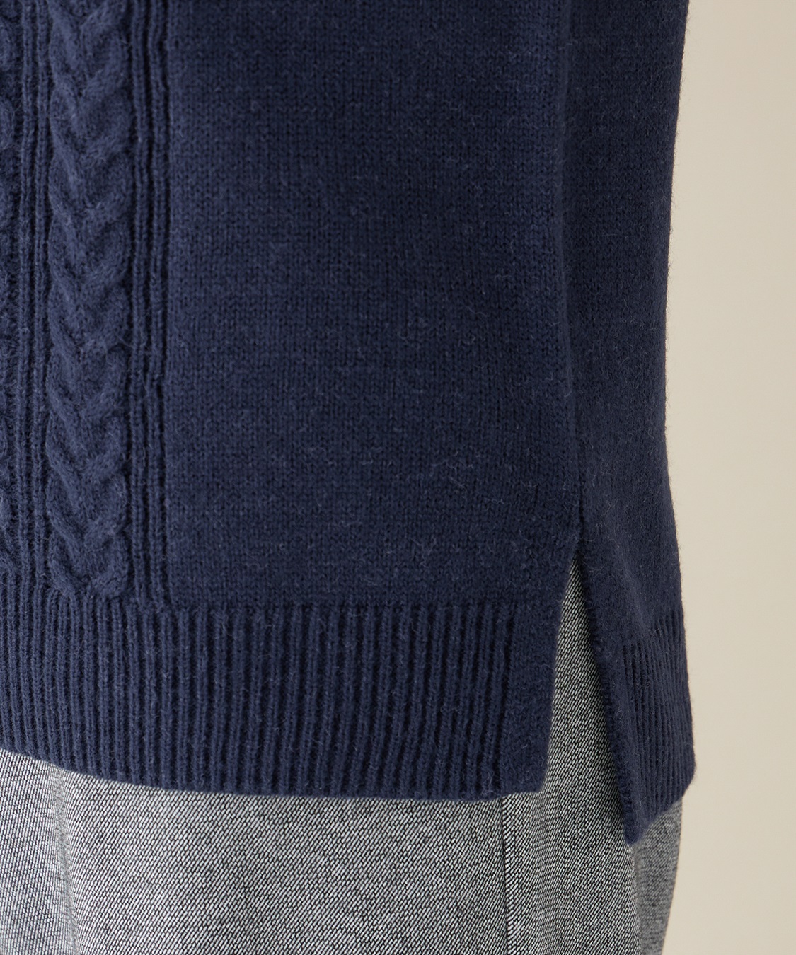 DECOY アラン柄ニットベスト_sub_5