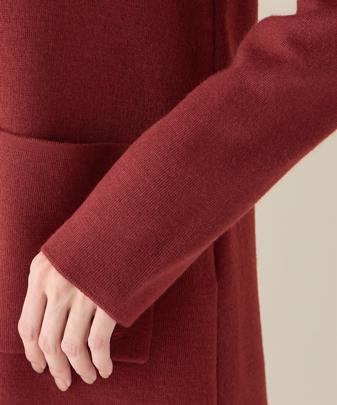 DECOY ダブルフェイス衿つきカーディガン_sub_5