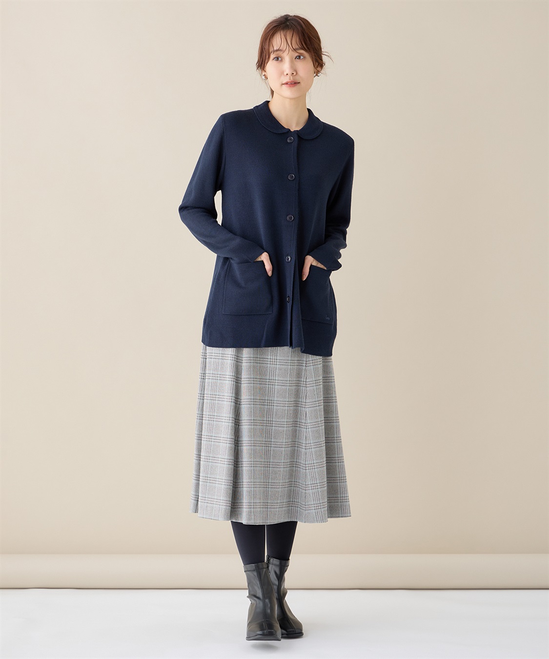 DECOY ダブルフェイス衿つきカーディガン_sub_14