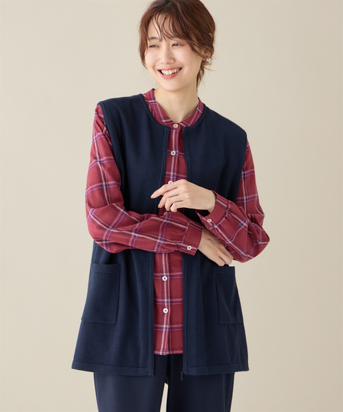 DECOY ジップニットジレ_sub_1