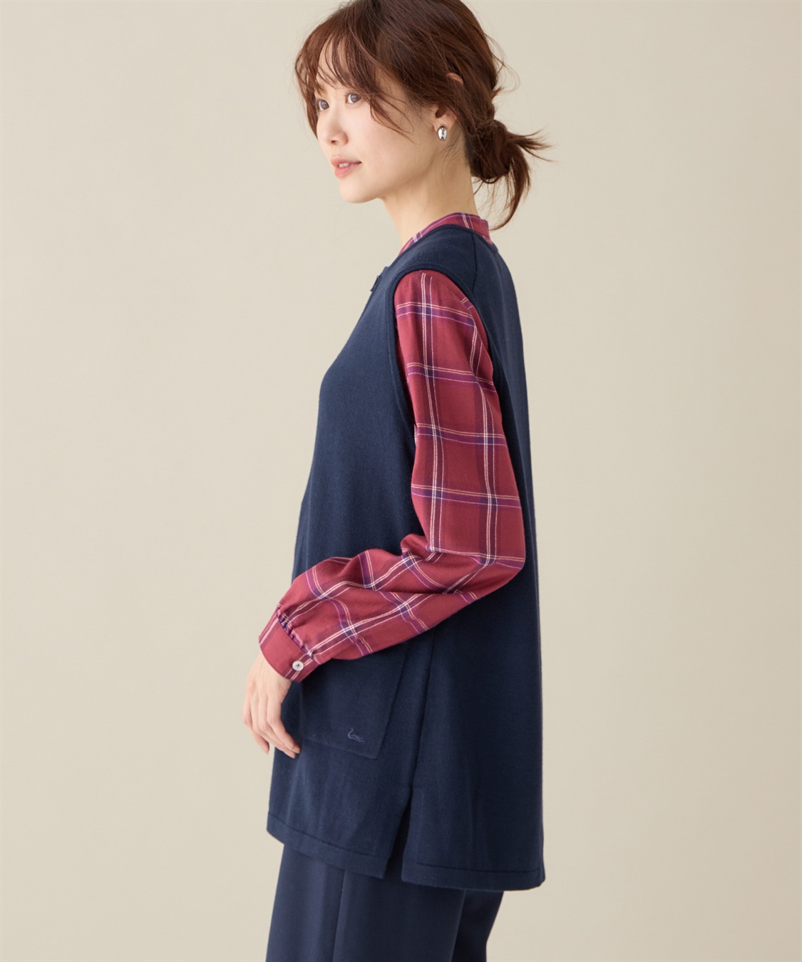 DECOY ジップニットジレ_sub_2