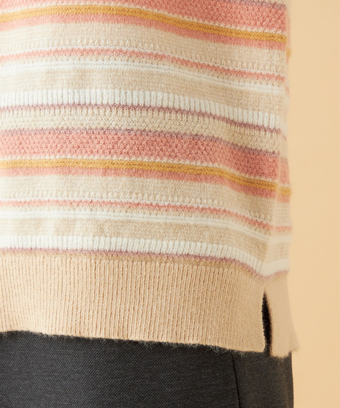 DECOY ジャガードボーダーニットプルオーバー_sub_5