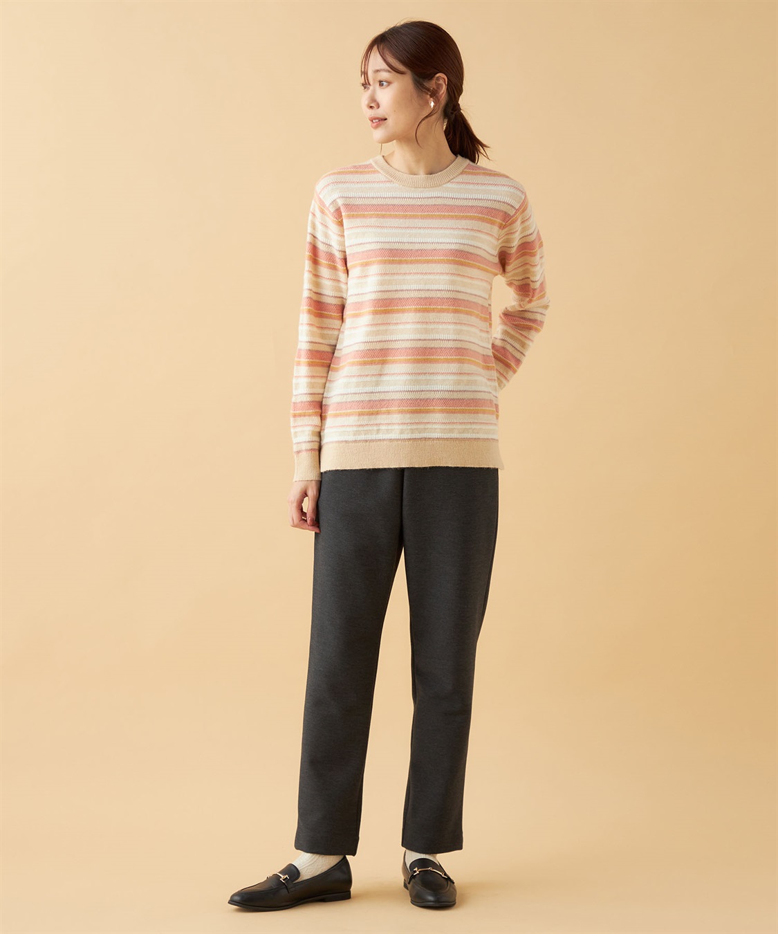 DECOY ジャガードボーダーニットプルオーバー_sub_10