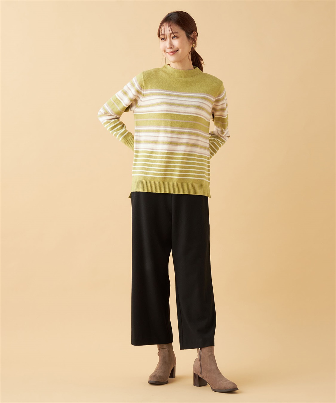 DECOY ボトルネックボーダーニットプルオーバー_sub_13