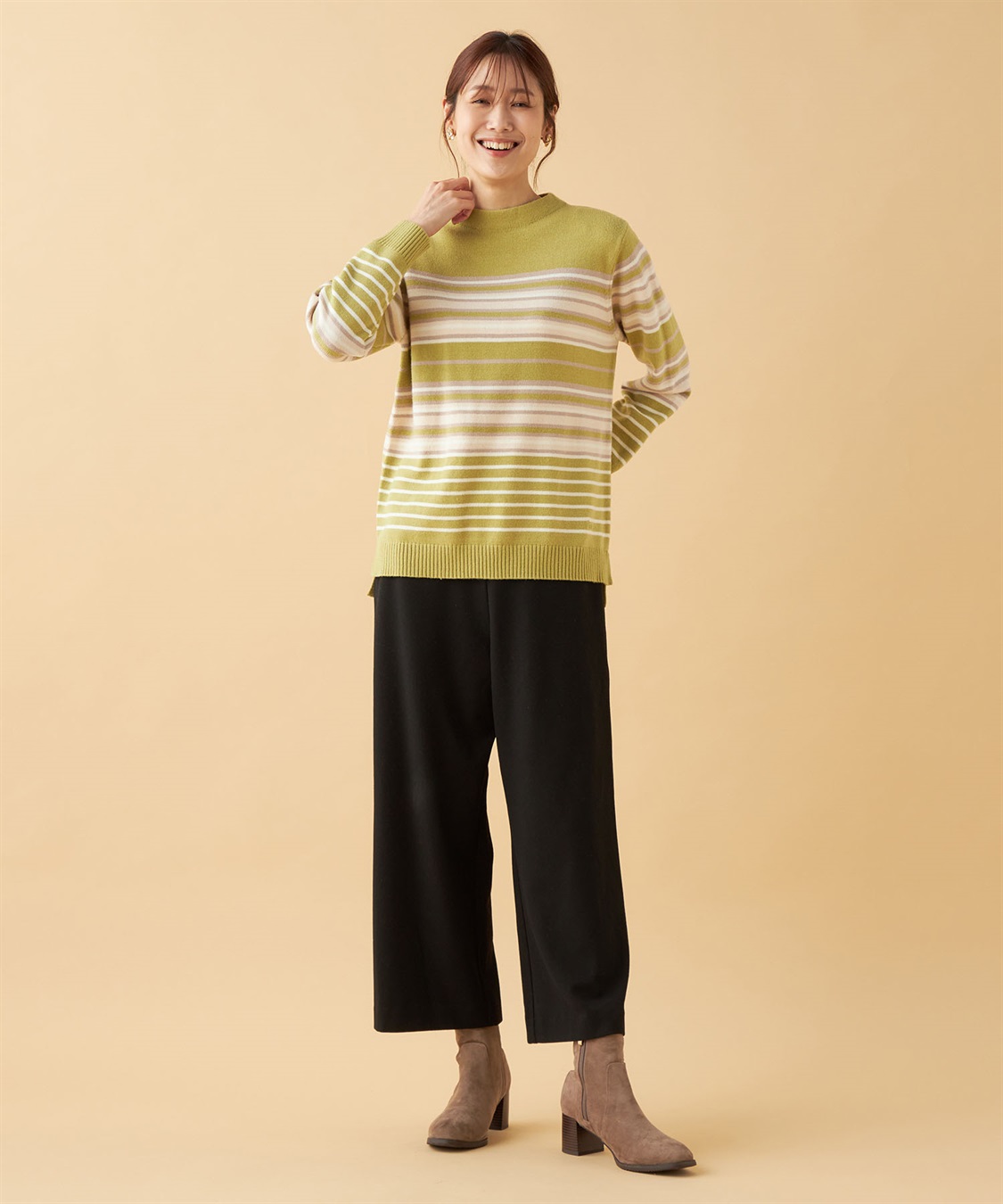 DECOY ボトルネックボーダーニットプルオーバー_sub_15