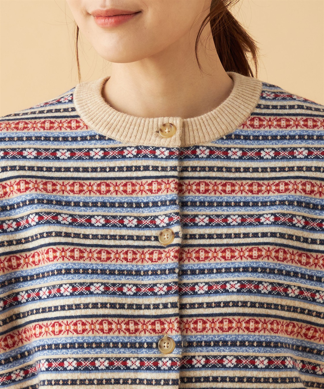 DECOY フロントジャガードニットカーディガン_sub_3