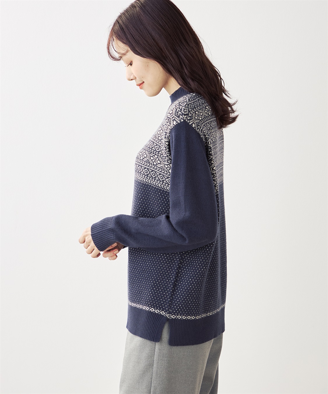DECOY ジャガードニットプルオーバー_sub_3